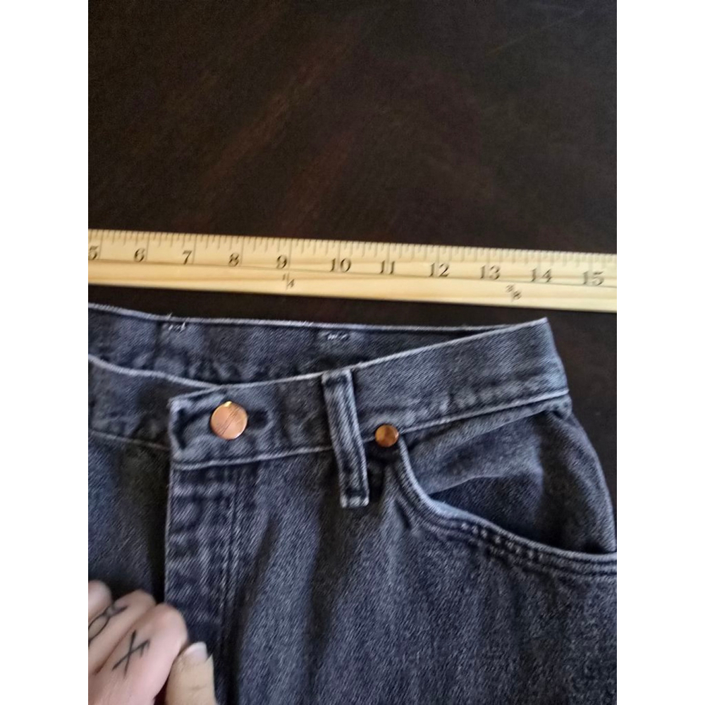Women's Vintage 90s Grunge Wrangler Gray Wash Loose Straight Leg Jeans Size 28 - Picture 6 of 8